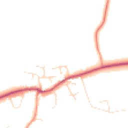 Daytime road noise heatmap for LE12 5AX