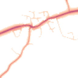 Daytime road noise heatmap for LE12 5AZ