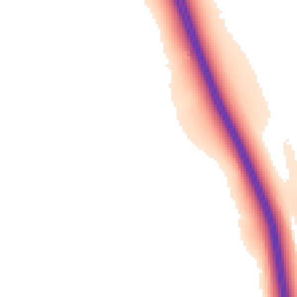 Daytime road noise heatmap for LE12 5BG