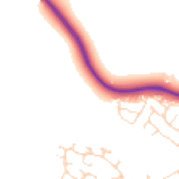Daytime road noise heatmap for LE12 5BU