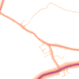 Daytime road noise heatmap for LE12 5DB