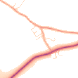 Daytime road noise heatmap for LE12 5DL