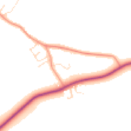 Daytime road noise heatmap for LE12 5DQ