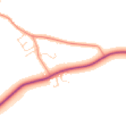 Daytime road noise heatmap for LE12 5DT