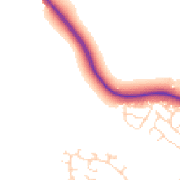 Daytime road noise heatmap for LE12 5EB