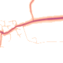 Daytime road noise heatmap for LE12 5FF