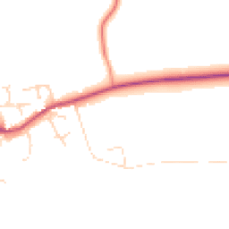 Daytime road noise heatmap for LE12 5FH