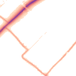 Daytime road noise heatmap for LE12 5HA