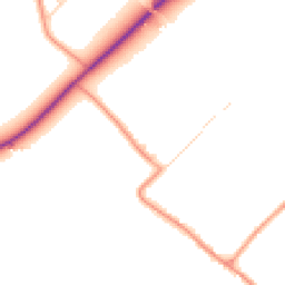 Daytime road noise heatmap for LE12 5HD