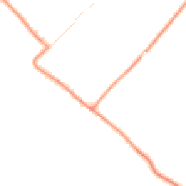Daytime road noise heatmap for LE12 5HF