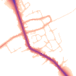 Daytime road noise heatmap for LE12 5HL