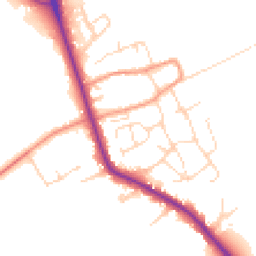 Daytime road noise heatmap for LE12 5HW