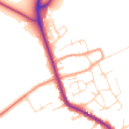 Daytime road noise heatmap for LE12 5JD