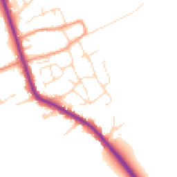 Daytime road noise heatmap for LE12 5JG