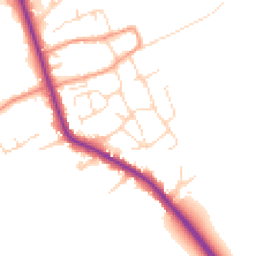 Daytime road noise heatmap for LE12 5JQ