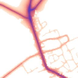 Daytime road noise heatmap for LE12 5LD