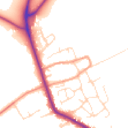 Daytime road noise heatmap for LE12 5LN