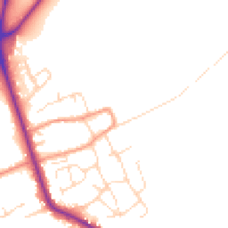 Daytime road noise heatmap for LE12 5LQ