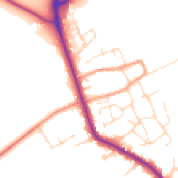 Daytime road noise heatmap for LE12 5LU