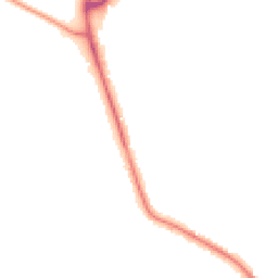 Night-time road noise heatmap for LE12 5LU