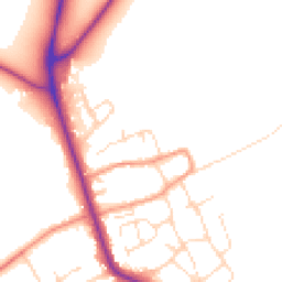 Daytime road noise heatmap for LE12 5LW