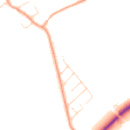 Daytime road noise heatmap for LE12 5NF