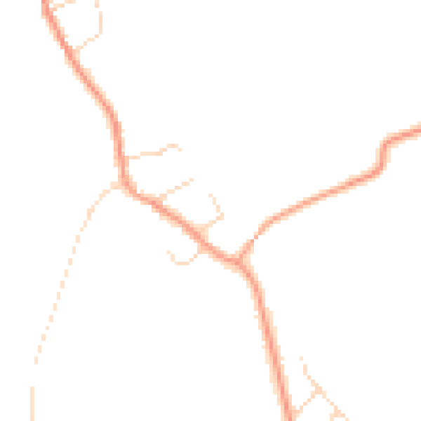Daytime road noise heatmap for LE12 5NG
