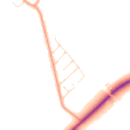 Daytime road noise heatmap for LE12 5NL