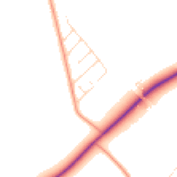Daytime road noise heatmap for LE12 5NP