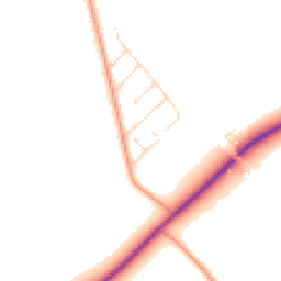 Daytime road noise heatmap for LE12 5NR