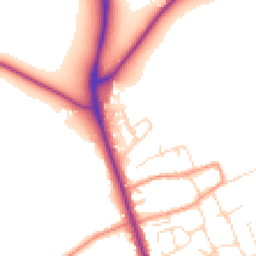 Daytime road noise heatmap for LE12 5NX
