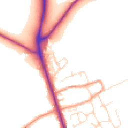 Daytime road noise heatmap for LE12 5NY