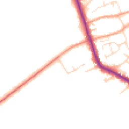 Daytime road noise heatmap for LE12 5PP