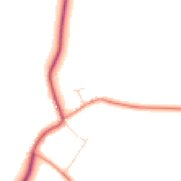 Daytime road noise heatmap for LE12 5SD