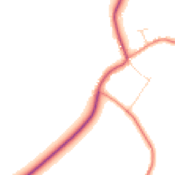 Daytime road noise heatmap for LE12 5SF