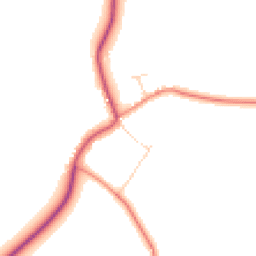Daytime road noise heatmap for LE12 5SL