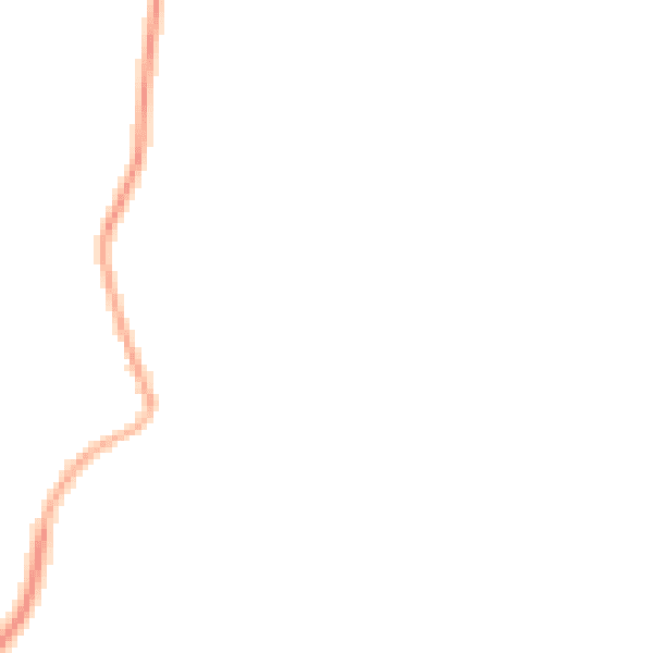 Night-time road noise heatmap for LE12 5SN