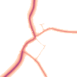 Daytime road noise heatmap for LE12 5SP