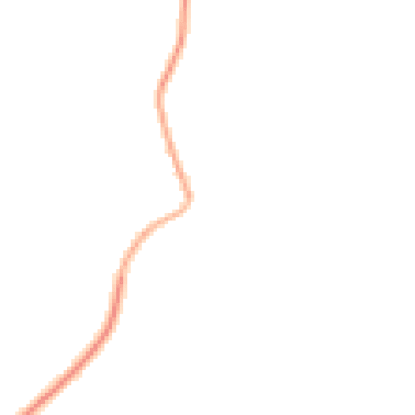 Night-time road noise heatmap for LE12 5SP
