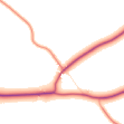 Daytime road noise heatmap for LE12 5TW