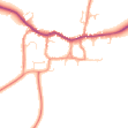 Daytime road noise heatmap for LE12 6AB