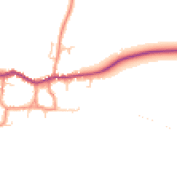 Daytime road noise heatmap for LE12 6SW