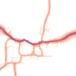 Daytime road noise heatmap for LE12 6TW