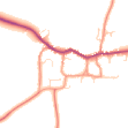 Daytime road noise heatmap for LE12 6TY