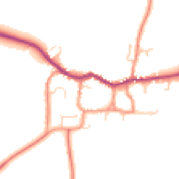 Daytime road noise heatmap for LE12 6UJ