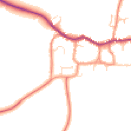 Daytime road noise heatmap for LE12 6UQ