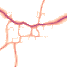 Daytime road noise heatmap for LE12 6UR