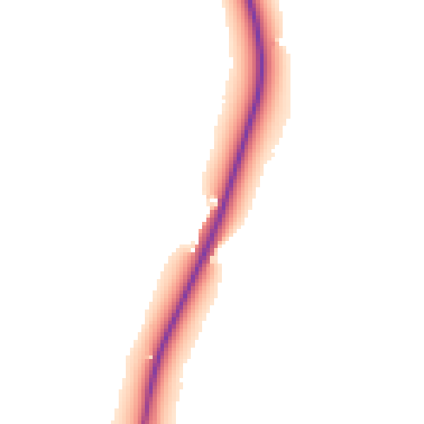 Daytime road noise heatmap for LE12 6XE