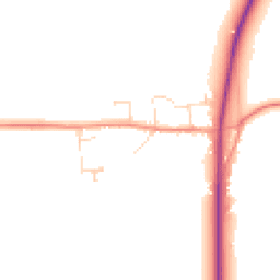 Daytime road noise heatmap for LE12 6XJ