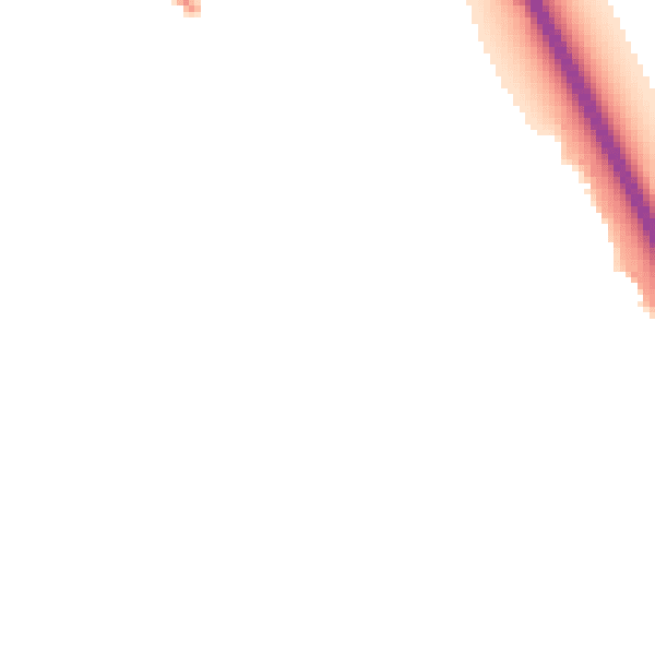 Night-time road noise heatmap for LE12 7AG